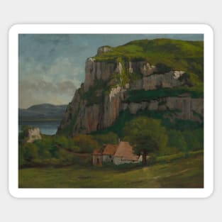 The Rock of Hautepierre by Gustave Courbet Sticker